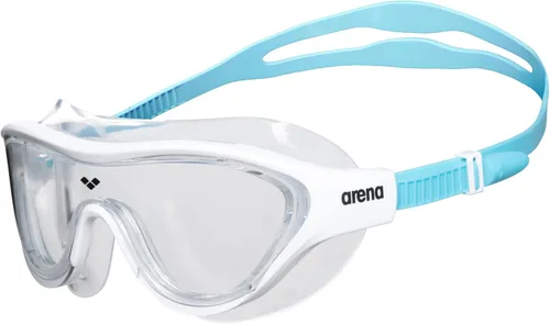 Miniatura 9 de ARENA Unisex Youth The One Junior Swim Mask Goggles for Boys and Girls Ages 6 to 12 Large Fit Polycarbonate Lens Humo Oscuro/Agua/Negro
