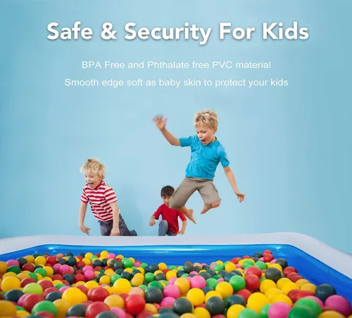 Miniatura 6 de Piscina inflable para niños, centro de natación familiar para niños, piscina de tamaño completo para niños, adultos, piscina fácil de configurar