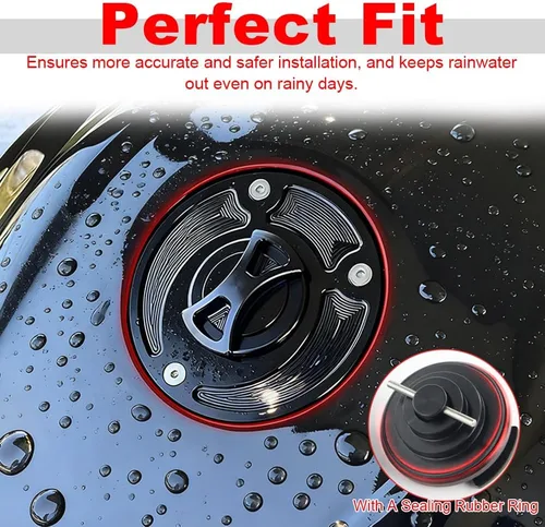 Miniatura 5 de Xitomer Para GSXR motocicleta 3 agujeros tapa de tanque de gasolina tapa de combustible CNC aleación de aluminio, apto para HAYABUSA GSX 1300R