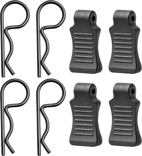 Miniatura 7 de HobbyPark Tijeras de corte de cuerpo a control remoto, escariador de cuerpo RC y clips de cuerpo RC de 0.047 in con pestañas de tracción para escala
