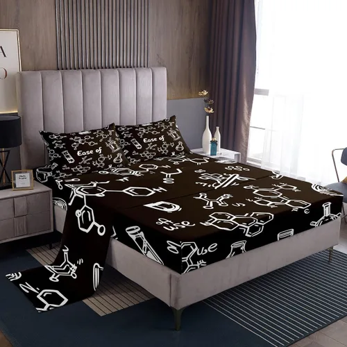 Miniatura 28 de Erosebridal Juego de sábanas de zorro con diseño de flores de arcoíris para niños y niñas, diseño de Foxtoon Animal Boho Floral Sábana bajera