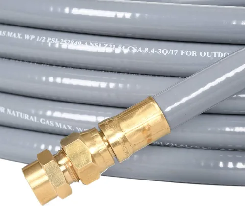Miniatura 5 de GasSaf Manguera de Gas Natural de 10 Pies con DI de 1/2", con Accesorio de Conexión Rápida, Kit de Conversión para Parrilla de Gas, Generador