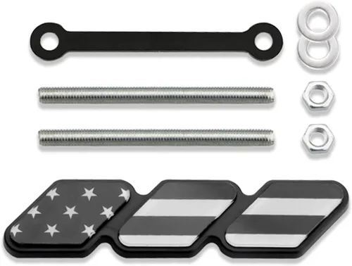 TRD - Insignia de decoración de rejilla, emblema de rejilla tricolor, accesorios de decoración, etiqueta de automóvil y camión, apta para Tacoma