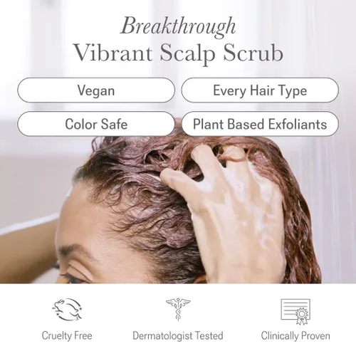 Miniatura 3 de NULASTIN Vibrant Scalp Scrub - Tratamiento exfoliante para cuero cabelludo seco, hidratante y limpiador para levantar la acumulación, prechampú