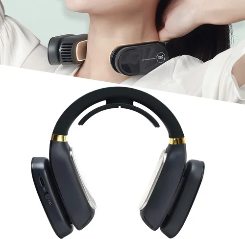Miniatura 2 de Zerodis Ventilador de cuello de aire acondicionado portátil, enfriador de cuello 2 en 1 y calentador de aire acondicionado portátil para viajes a