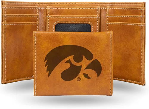 Miniatura 139 de NCAA Rico Industries - Billetera triple grabada con láser, con grabado láser, accesorio para hombre