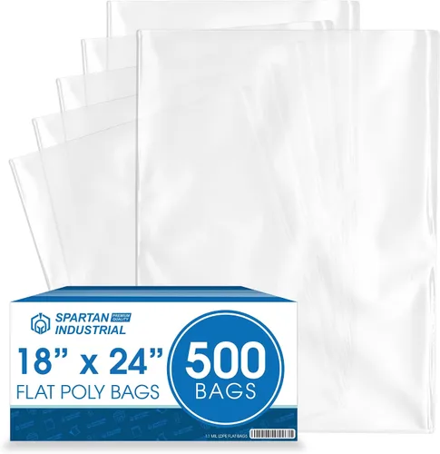 Miniatura 8 de Spartan Industrial - 10 x 15 pulgadas (1000 unidades) Bolsas de polietileno de plástico transparente de extremo abierto y plano de 1.1 milésimas