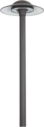 Miniatura 5 de WAC Iluminación de paisaje, toldo LED de 12 V para camino y área con tapa redonda de 6.5 pulgadas, 2700 K, LED cálido incorporado en bronce