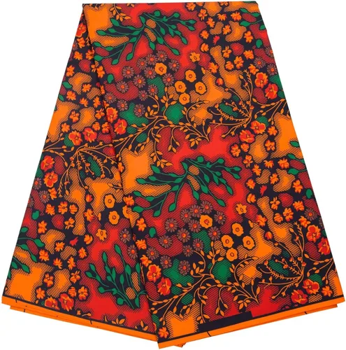 Miniatura 18 de BintaRealWax Tela africana de 6 yardas de tela tribal con estampado de cera vintage Ankara para coser vestido de fiesta