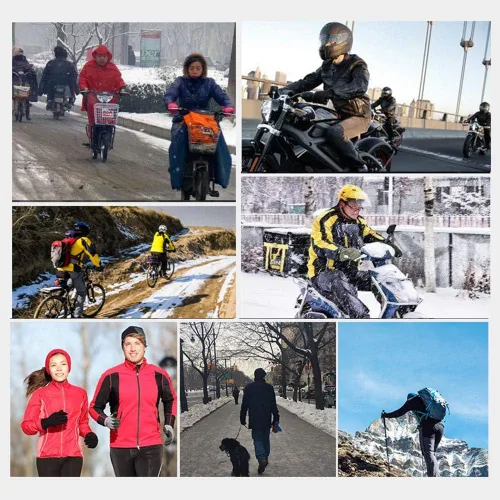 Miniatura 5 de JPOJPO Guantes de ciclismo para hombres y mujeres, guantes de bicicleta de dedo completo, almohadilla de gel 3D cómodos