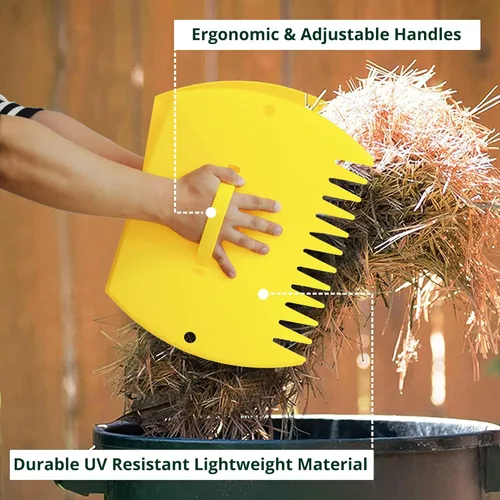 Miniatura 5 de GardenHOME Palas Recogedoras de Hojas Rastrillos de Mano, Agarradores de Hojas Grandes para Trabajo en el Patio y Uso en el Jardín, Limpia y Recoge