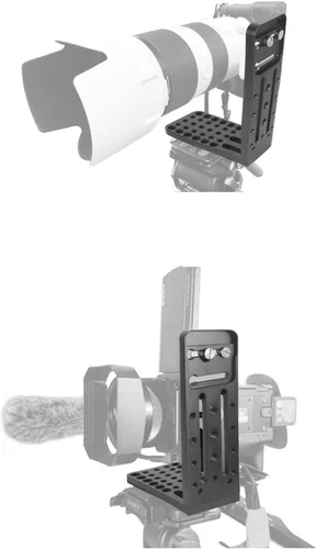 Miniatura 7 de Soporte para cámara L, soporte vertical universal para cámara, trípode de conmutación horizontal, placa de liberación rápida compatible con Canon