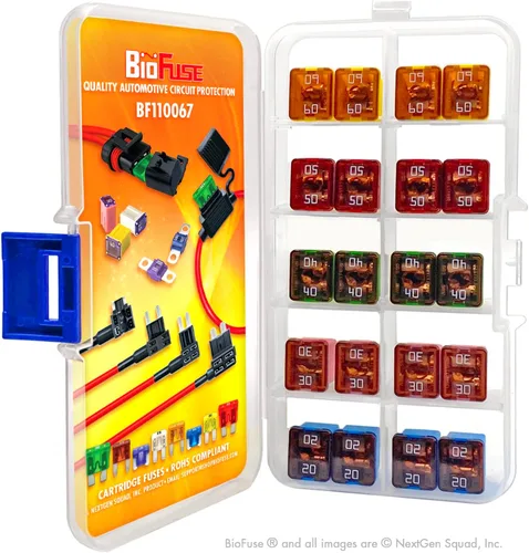 Miniatura 4 de LP (perfil bajo) JCASE 20-Piece Cartucho Fusible Surtido 20A 30A 40A 50A 60A (4 cada uno). Se adapta a la mayoría: Nissan, Toyota, Chrysler, Dodge
