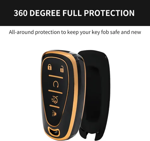 Miniatura 4 de OFFCURVE Funda para llavero Chevy Protector completo de TPU para Chevrolet Chevy Malibu Camaro Cruze Traverse Spark Equinox Sonic Volt Bolt 2016
