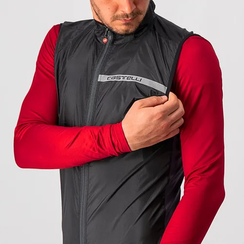 Miniatura 4 de Castelli Chaleco elástico de ciclismo Squadra para ciclismo de carretera y grava, ciclismo