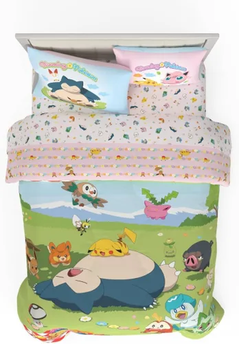 Miniatura 19 de Franco Ropa de cama súper suave para niños, juego de edredón y sábanas, 5 piezas, tamaño completo, Batman