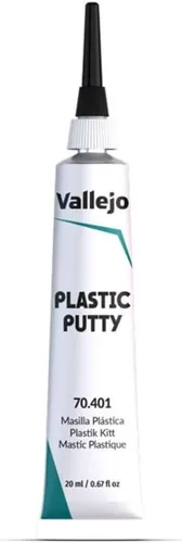 Vallejo - Masilla plástica 20 ml (0.67 fl.oz.) | Blanco, Opaco, Acabado Consistente