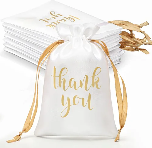 Miniatura 11 de Sieral 50 bolsas de regalo de satén con cordón para joyas, bolsas para dulces para el día de la madre, boda, baby shower, despedida de soltera