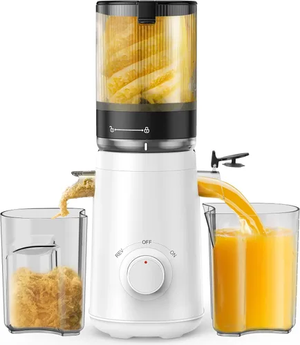 Miniatura 11 de TUUMIIST - Exprimidor de prensado en frío con canal de alimentación extra grande de 5.3 pulgadas para frutas y verduras enteras, fácil de limpiar