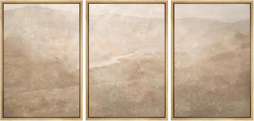 Miniatura 93 de SIGNFORD Impresión en Lienzo Enmarcado Conjunto de Arte de Pared Arte Abstracto Terroso en Tonos Marrón Profundo y Beige Arte Moderno Decorativo