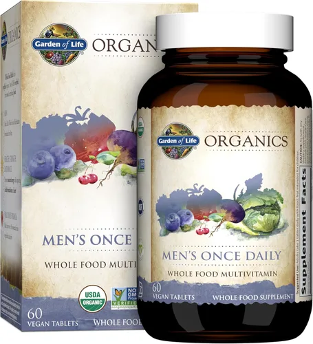 Miniatura 9 de Garden of Life Once Daily Multivitamínico de Alimentos Integrales para Hombres, Vitaminas y Minerales Orgánicos para Hombres, Vitamina C, Zinc