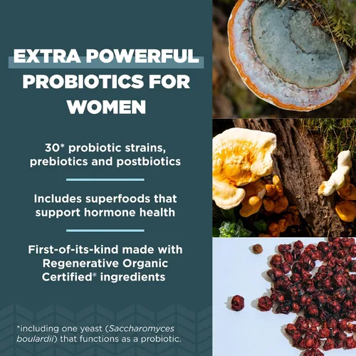 Miniatura 3 de Ancient Nutrition Probióticos regenerativos orgánicos certificados para mujeres, probióticos extra fuertes para mujeres, digestión saludable y apoyo