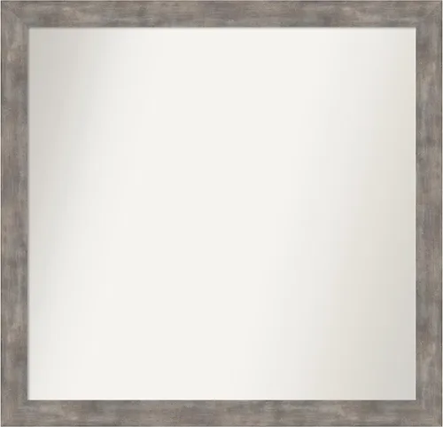 Miniatura 82 de Amanti Art Silver Bathroom Mirror for Over Sink, 24x49 Custom Made Marred Pewter Rectangle Vanity Mirror, Oversize Casual Wood Frame, Hangs Estaño