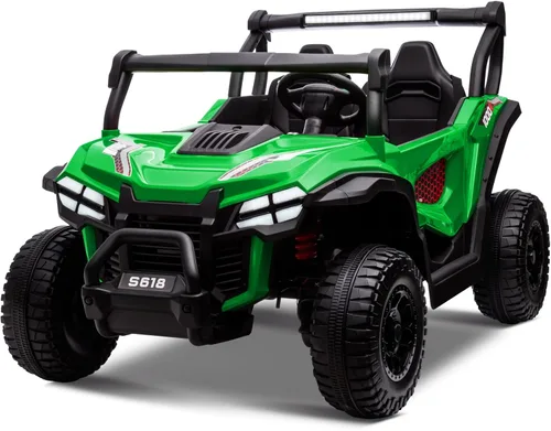 OTTARO Autos eléctricos de 24 V XXXL de 2 plazas, vehículos eléctricos para niños grandes, camión UTV 4WD con control remoto, asiento espacioso de