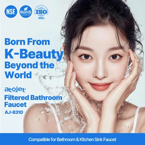 Miniatura 4 de Filtro limpiador para grifo de lavabo inspirado en la cultura de belleza de Corea, filtros de carbono puro para agua de baño y cocina