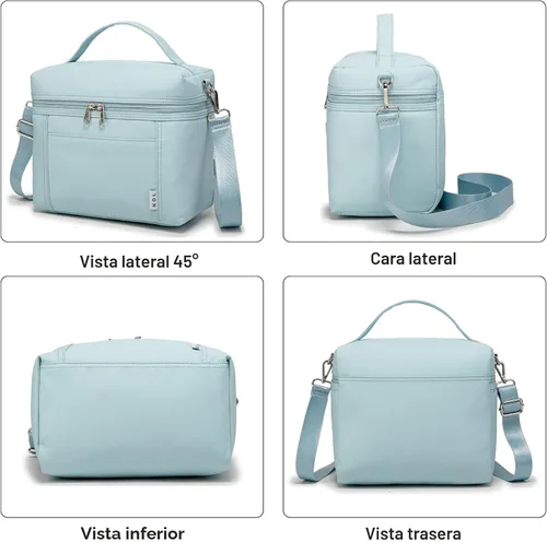 Miniatura 6 de NOL Natural Organic Lifestyle Loncheras aisladas para mujer, bolsa enfriadora, ligera, de nailon, impermeable, para el trabajo