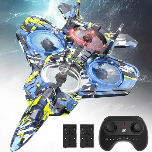 Miniatura 9 de BEZGAR Avión RC丨F-22 Raptor Mini Avión, Avión a Chorro de Control Remoto Dron de Acrobacias, Listo para Volar Caza para Adultos y Niños Juguete