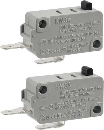 Miniatura 10 de BOJACK Interruptor de puerta de horno microondas KW3A 16A 125/250 V Interloc de puerta (paquete de 2 interruptores normalmente cerrados)