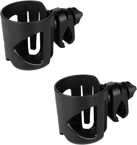 Miniatura 8 de Accmor Portavasos universal para cochecito, portavasos para silla de ruedas Walker, bicicleta giratoria de 360°, accesorios de fijación para Negro