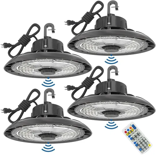 Miniatura 10 de HYPERLITE UFO LED Luz de Alta Bahía con Sensor de Movimiento 21000LM, 150W Luces LED Inteligentes de Alta Bahía con Control Remoto, Luz de Tienda