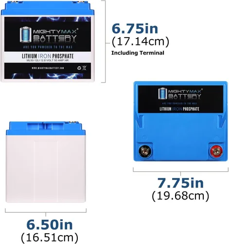 Miniatura 2 de Mighty Max Battery Batería de repuesto de litio de 12V, 50Ah, compatible con Tripp Lite Omni 750-4