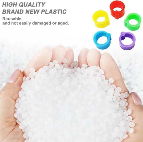 Miniatura 6 de 200Pcs 8mm Bandas para piernas de Coturnix y codorniz bebé Bandas para piernas de pollo Bandas para piernas de paloma Anillos para piernas de pollo