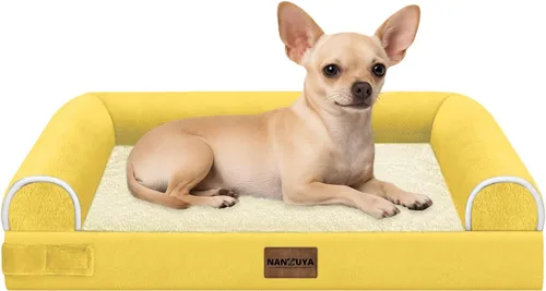 Miniatura 94 de Cama ortopédica lavable para perros medianos y grandes: cama con cojines de apoyo para perros medianos y grandes, cama impermeable de espuma tipo
