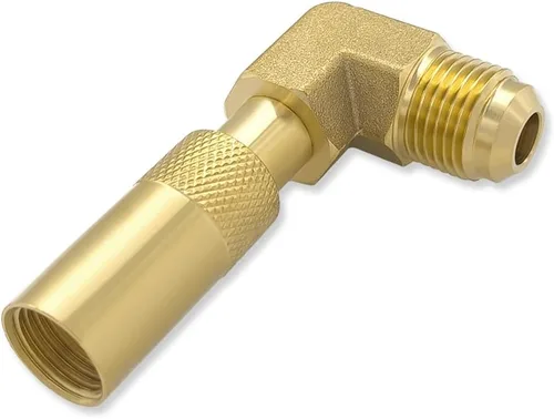 Hooshing Adaptador de codo de propano de 3/8 pulgadas, adaptador de propano macho para conversión de baja presión para parrilla de camping de mesa