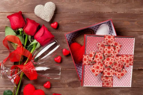 Miniatura 3 de Cintas con borde con cable para el día de San Valentín de 2.5 pulgadas, 10 yardas, cinta roja a cuadros de búfalo rojo para envolver aniversarios