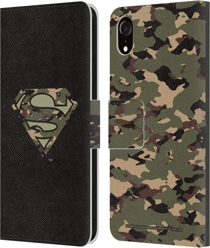 Miniatura 133 de Head Case Designs Funda de piel con licencia oficial de Superman DC Comics con logotipos negros y rojos compatible con Apple iPhone 11