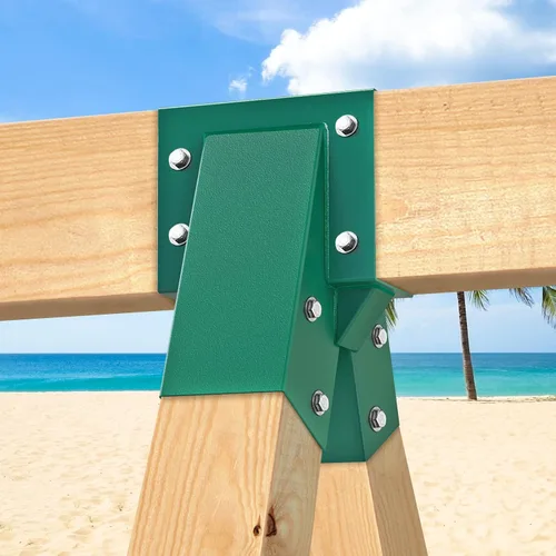 Miniatura 3 de BeneLabel Juego de soportes de columpio medio con marco A, accesorios de acero resistente con accesorios de montaje, juego de columpio de bricolaje