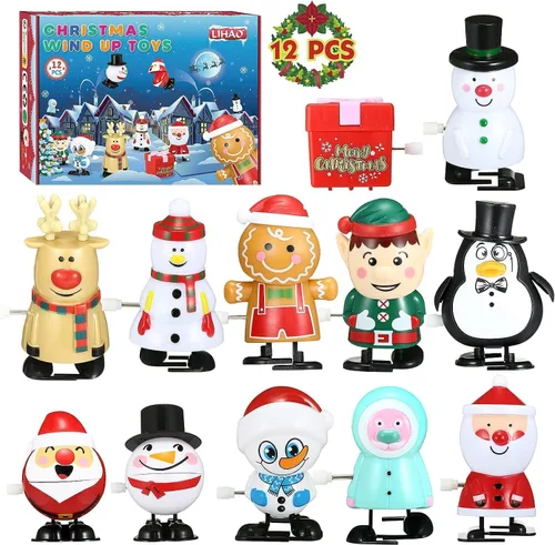 Miniatura 8 de LIHAO 12 juguetes de Navidad para niños, regalos de fiesta para niños, regalos para nietos Surtido