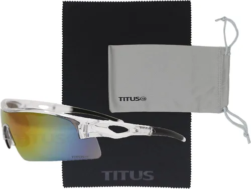 Miniatura 49 de TITUS G20 Gafas de seguridad para todos los deportes, protección para motocicletas, compatibles con ANSI Z87+ Marco negro - Lente ahumado - Con bolsa