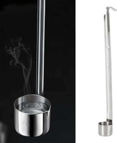 Miniatura 6 de Alvinlite Cucharón de acero inoxidable para vino, cucharas medidoras para verter cerveza, cucharón colgante para salsa con gancho (0.84 onzas)