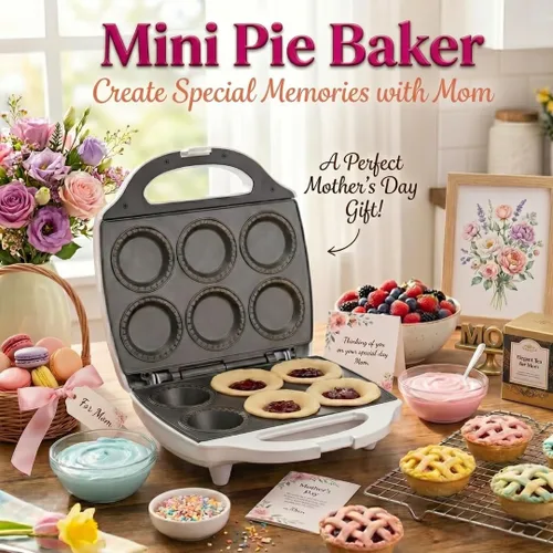 Miniatura 2 de Minihorno antiadherente para cocinar tartas y quiches. Prepara 6 pequeñas tartas y quiches en minutos