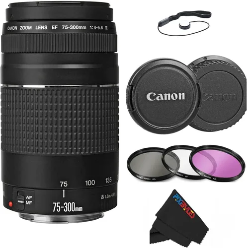 Miniatura 6 de Canon EF 75-300mm f/4-5.6 III Objetivo zoom telefoto para cámaras Canon SLR, 6473A003 (Reacondicionado)