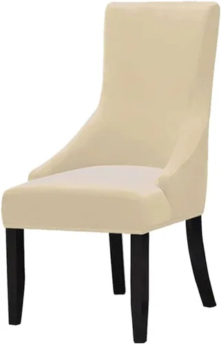 Miniatura 12 de Juego de 1 fundas elásticas para silla con respaldo de ala, protector reutilizable para silla de brazo, protector lavable para silla de comedor