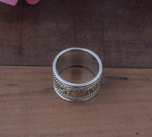 Miniatura 28 de Boho Spinner Ring, Mothers Day Gift, Silver 925 Women Ring, Sterling Silver 925 Ring, Fidget Spinner Ring,Women Silver Anxiety Ring