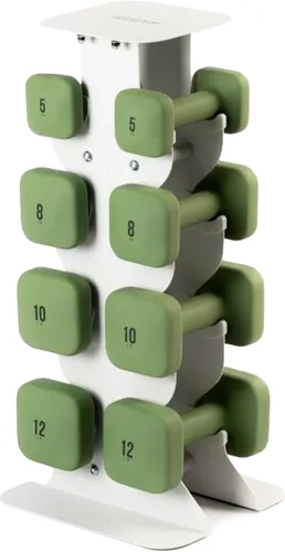 Miniatura 51 de WeGym SafeGrip Square Dumbbells with Anti Slip Handles, Aesthetic Free Weights for Home Workouts, Stable Design Prevents Rolling during Floor