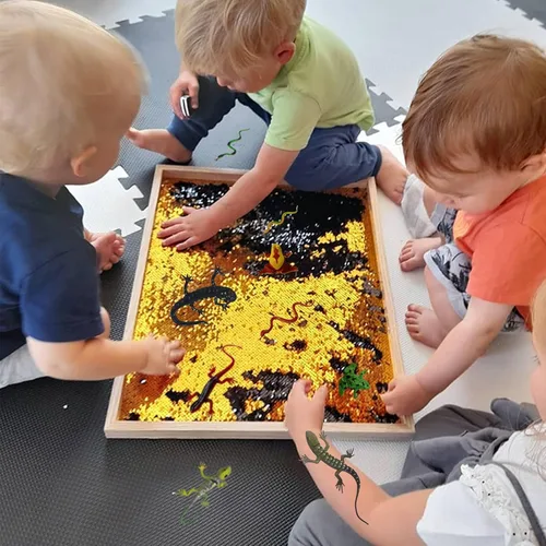 Miniatura 3 de Juego de 36 juguetes de plástico para reptiles, serpientes, lagartos y ranas para cognición de animales, recuerdos de fiesta de cumpleaños, juguetes